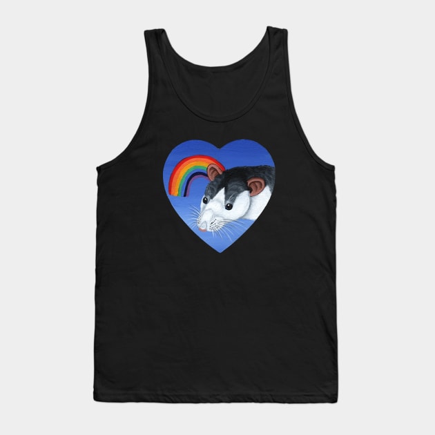 Rainbow Roan Rat Tank Top by WolfySilver